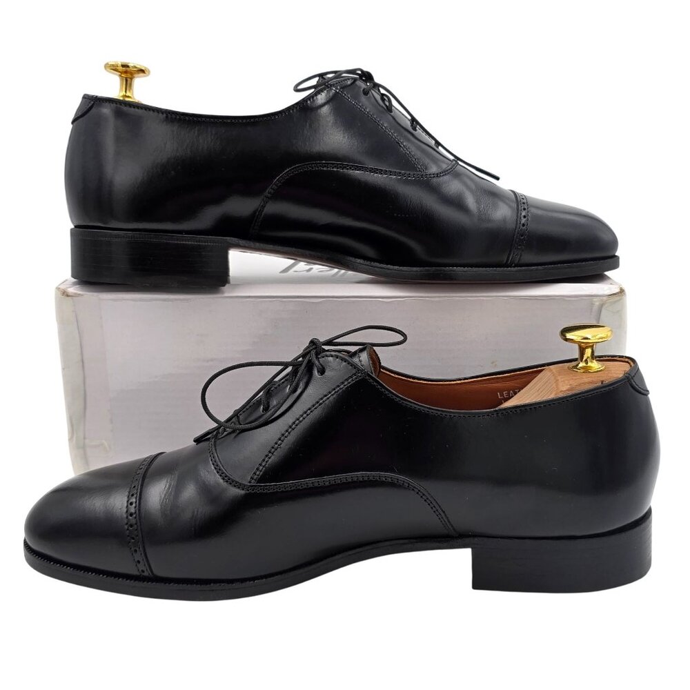 NEW Old Stock Bostonian USA Classics Black Leather Dress Shoes Mens 9M Oxfords - Picture 6 of 10